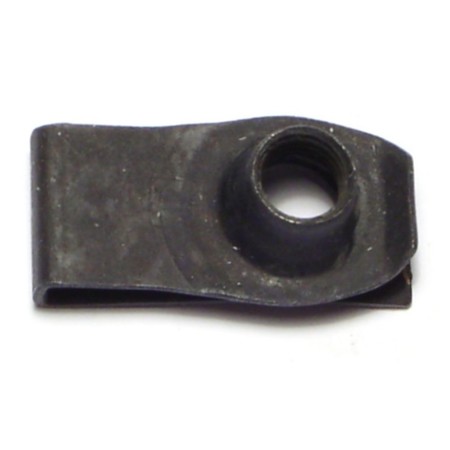 MIDWEST FASTENER 8mm-1.25 Black Phosphate Steel Coarse Thread Long Extruded U Nuts 8PK 69253